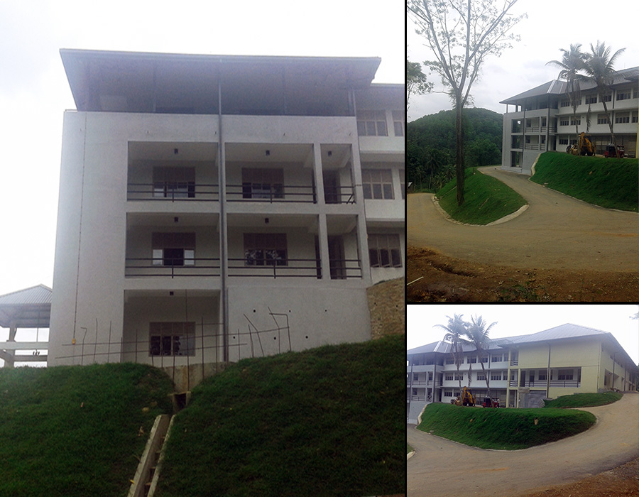 Construction of Main Building of University College, Kegalle at Batangala